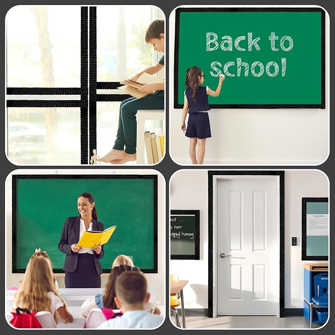 6 Rolls 40 Ft Ruffled Bulletin Board Borders Back to School Classroom Decor