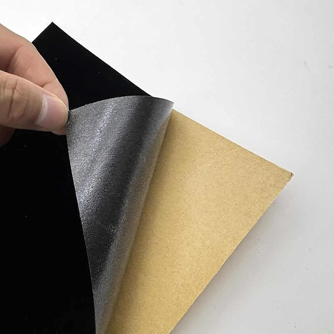 Self Adhesive Sheets Peel and Stick Velvet Flock Soft Velvet Drawer Liner DIY