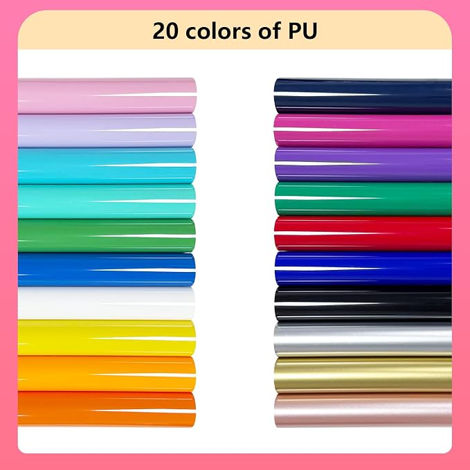 DUEUIOE HTV Heat Transfer Vinyl Bundle 20 Pack