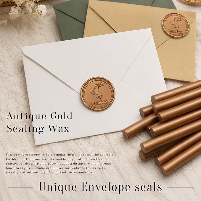 Antique Gold Sealing Wax Stick, Wax Seal Stick