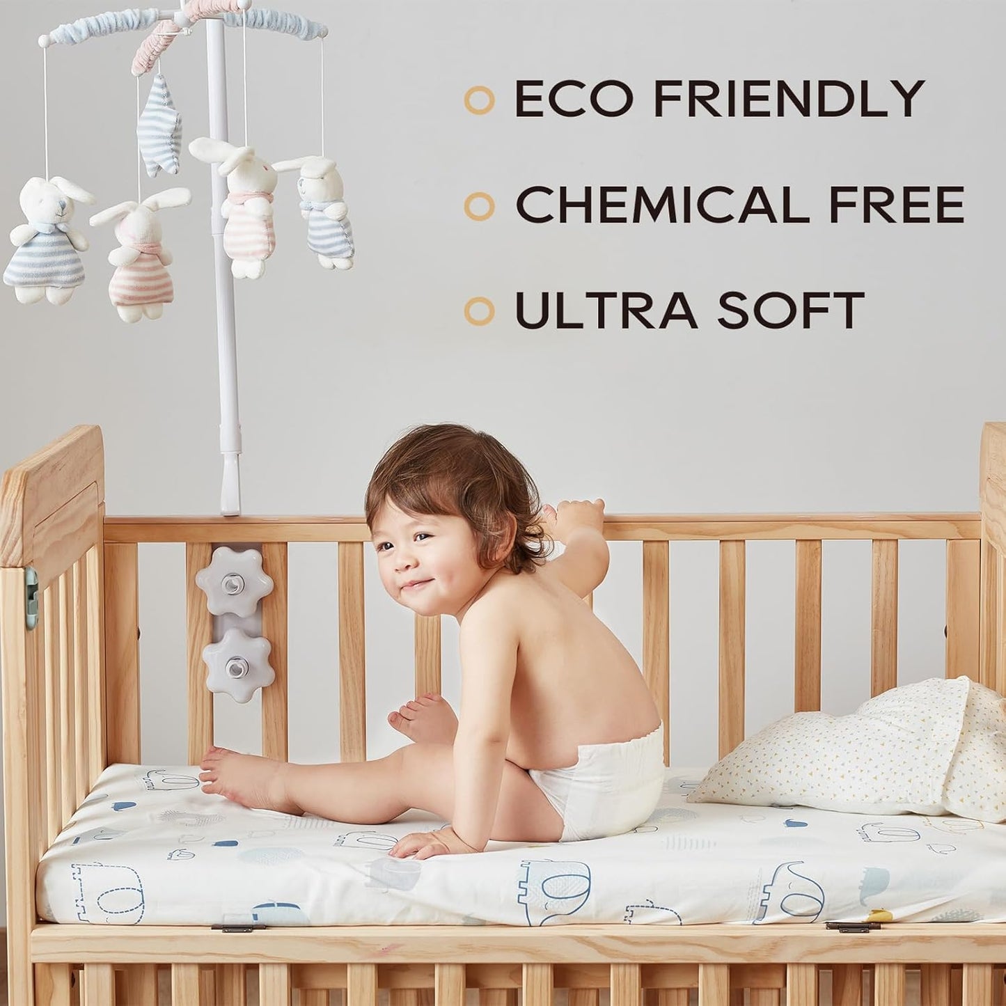 ECO BOOM Diapers, Viscose from Bamboo Diapers, Natural Soft Disposable Nappies for Infant, Size 2 Suitable for 6 to 16lb (Small - 36 Count)