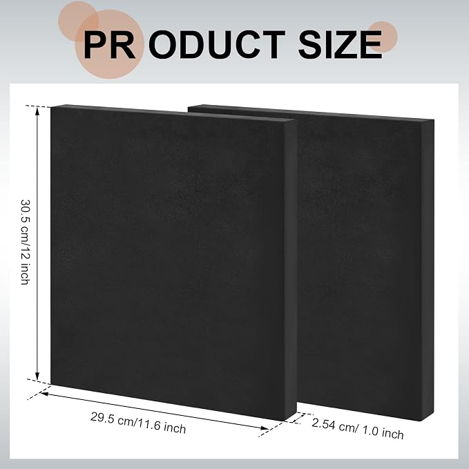 Amylove 2 Pcs Thermoform Molding Foam Sheet, 12 x 11.6 x 1 Inch