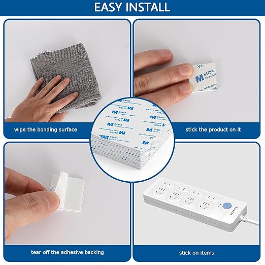300Pcs Double Sided Foam Tape, Square Super-Sticky Double Sided Adhesive Pads