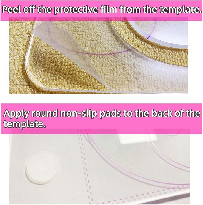 3Pcs Free Motion Quilting Templates