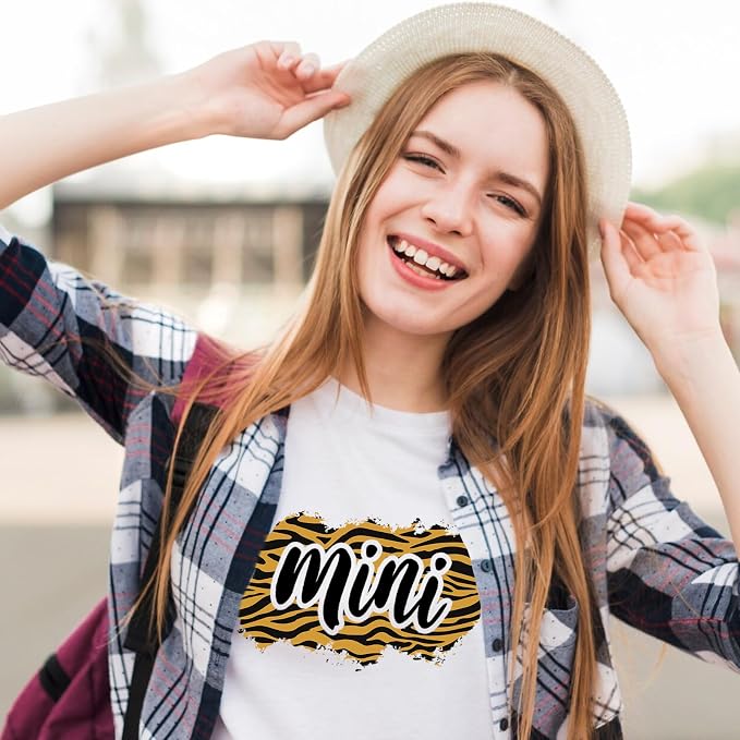 Tintnut Tiger Stripe Heat Transfer Vinyl, 6 Sheets 12" x 10" Iron on Vinyl |
