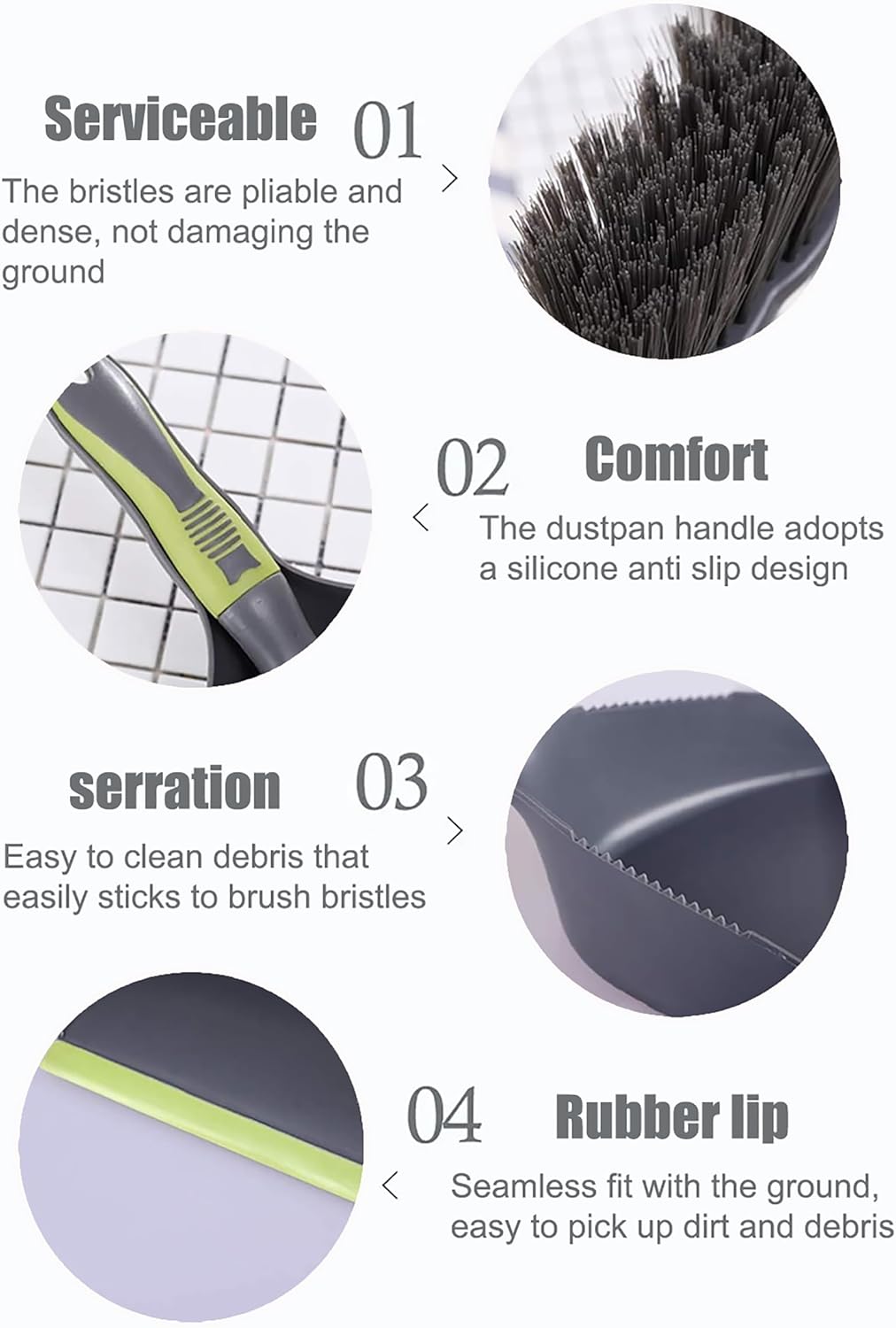 Dust pan Broom - Dust Pans with Brush,Hand Broom and Dustpan Set,Dustpan and Brush Set,Handheld Dustpan are Used to Clean Kitchens, Floors, Tables, Animal Cages.