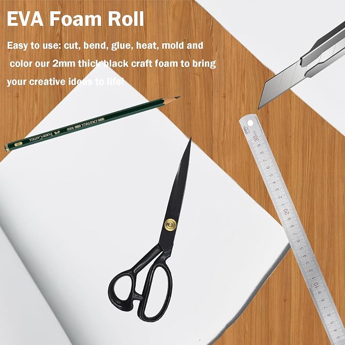EVA Foam Roll | High Density 85kg/m3 | 2mm Thick | 48"x14" | Ideal