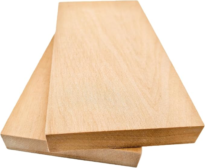 2PCS Unfinished Basswood Blocks