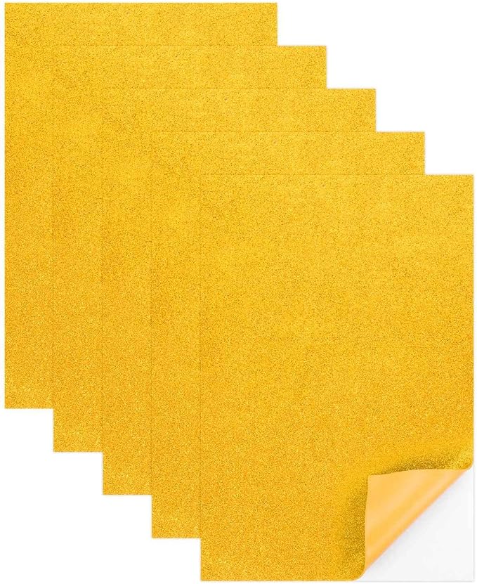 MECCANIXITY 5 Sheets Gold Shiny Foam Sheets