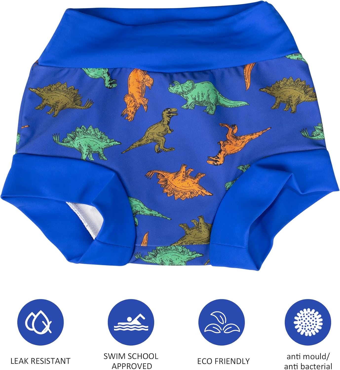 BIG ELEPHANT Baby Swim Diapers 3/6 Pack – Reusable Waterproof Diapers, Soft Breathable Swimwear for Boys and Girls