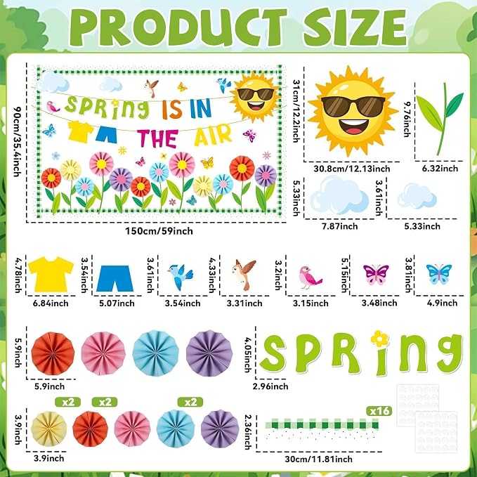 Summer Bulletin Board Classroom Decorations 3D Summer Butterfly Flower Bulletin