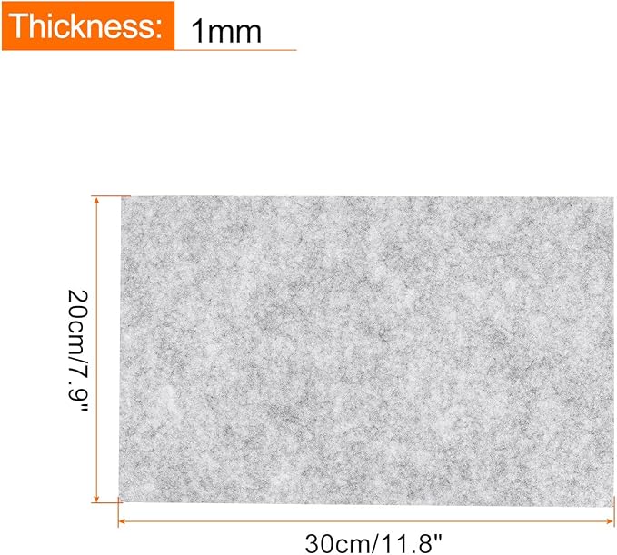 MECCANIXITY Adhesive Felt Sheets, Felt Fabric Crafts Back Adhesive Felt Sheets