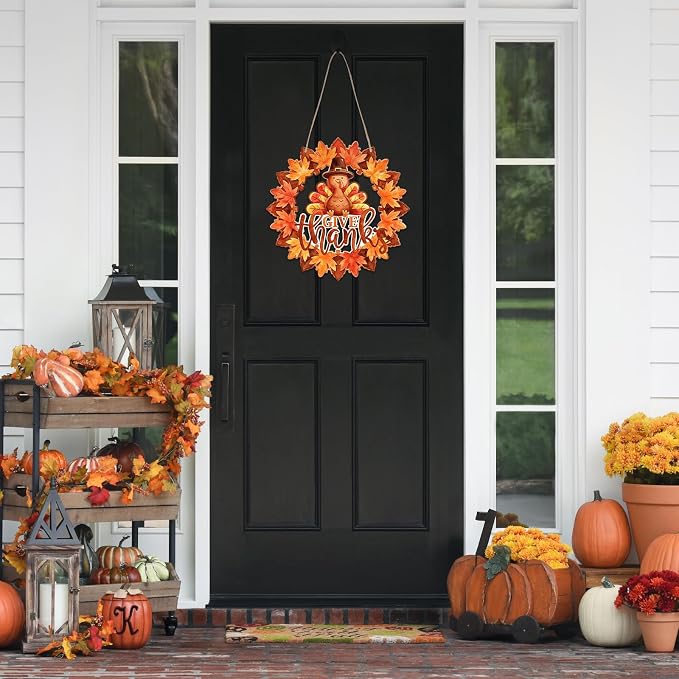 Unfinished Fall Wreaths Wood Crafts to Paint Set of 3, Unfinished Wood Cutouts