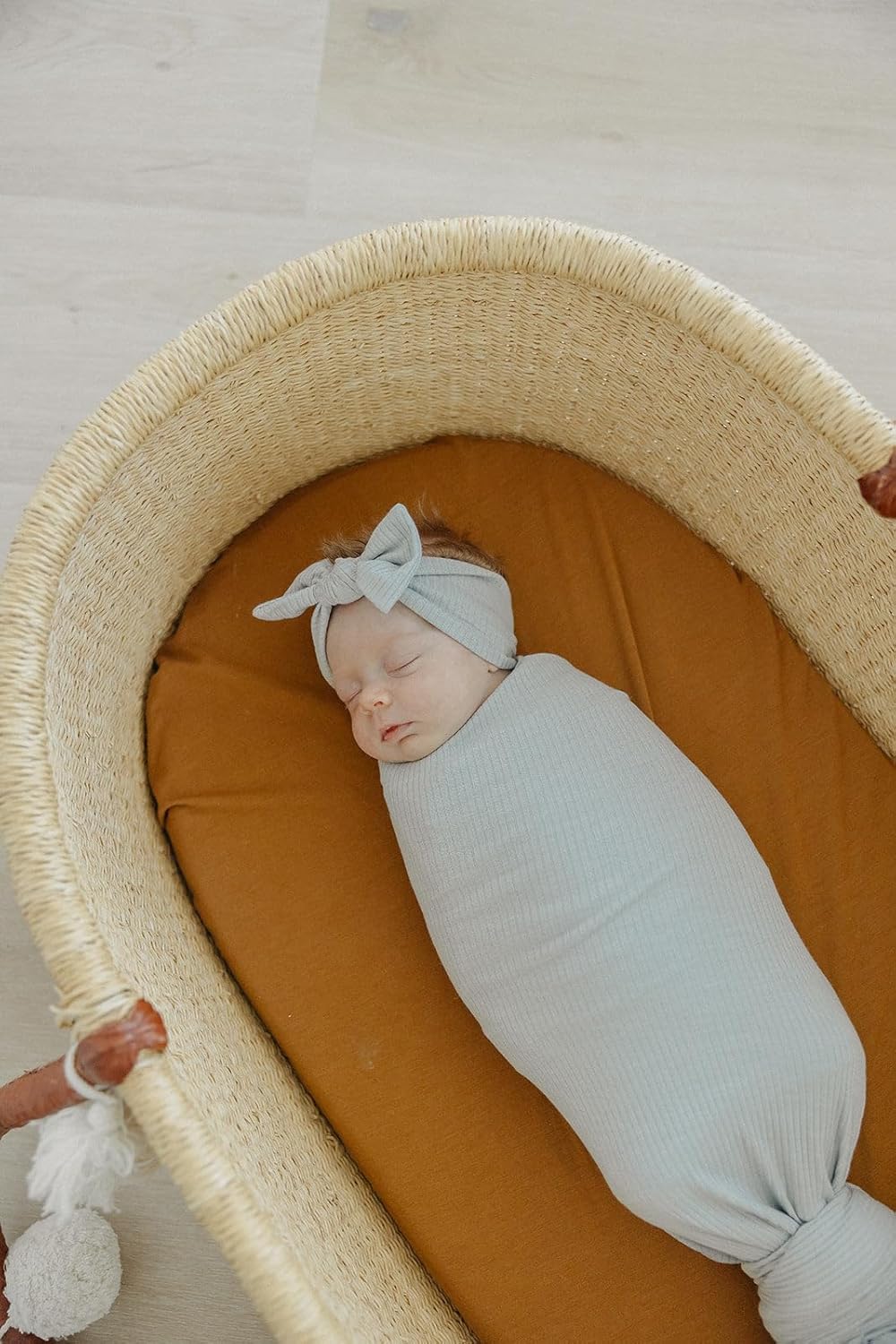Copper Pearl Baby Swaddle Blanket - Premium Knit Baby Blanket, Large Soft Stretchy Receiving Blankets for Baby Boy and Girl, Swaddles for Newborn, Infant, and Toddler (Ash)