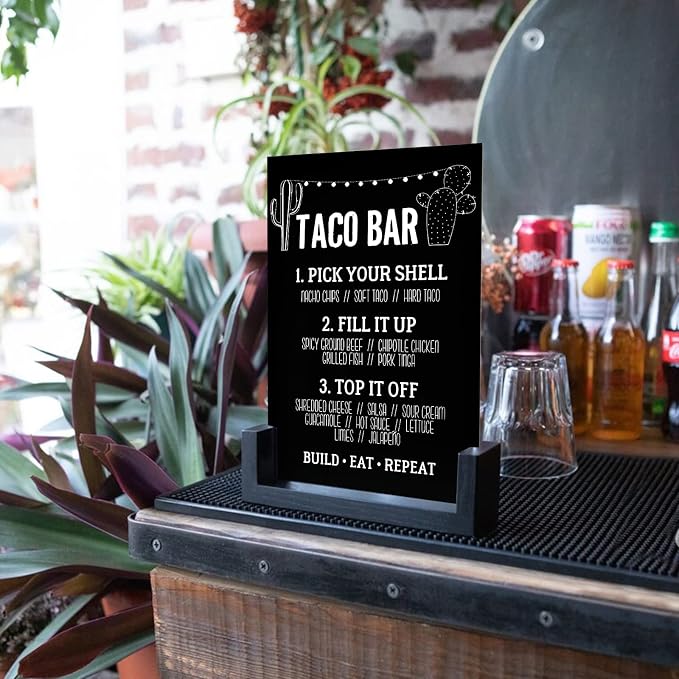5 Pack 8x10 Inch Black Acrylic Signs Blanks, DIY 8x10 Blank Black Acrylic Sheet