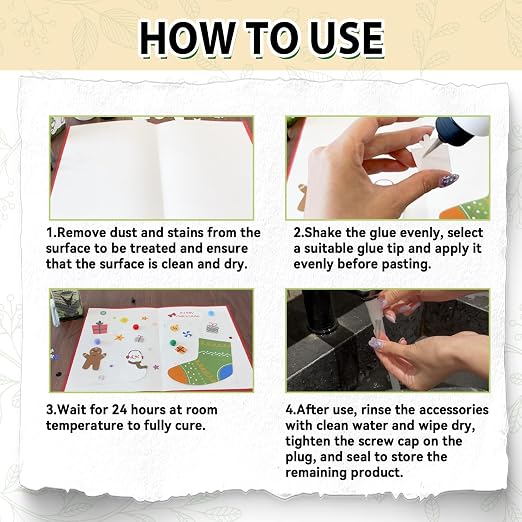 Craft Glue Bottle with Fine Tip, Craft Glue Quick Dry Clear