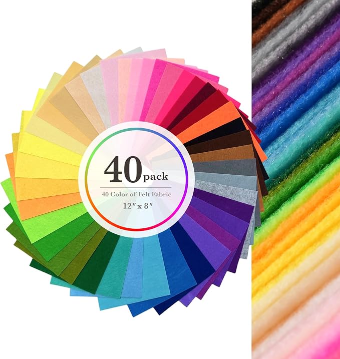 Phantomon 40 Colors Felt Sheets