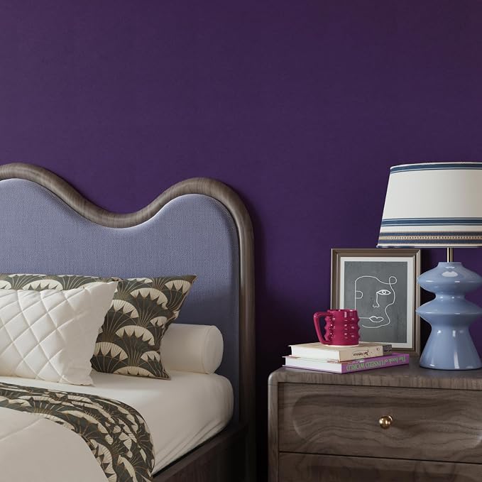 CRE8TIVE Purple Wallpaper Peel and Stick Velvet Drawer Liner