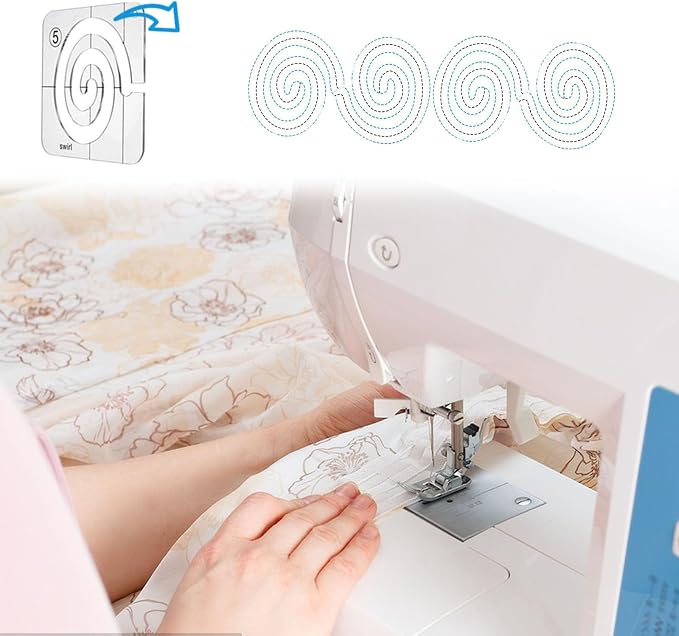 Free Motion Quilting Templates: Acrylic Quilting Ruler Template