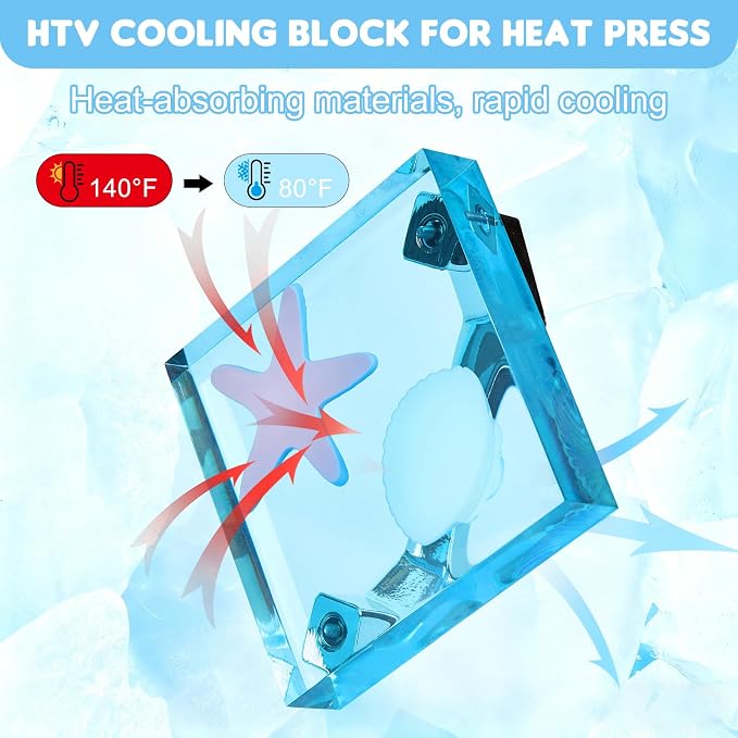 HTV Cooling Block with Handle, Craft Tool Cooler