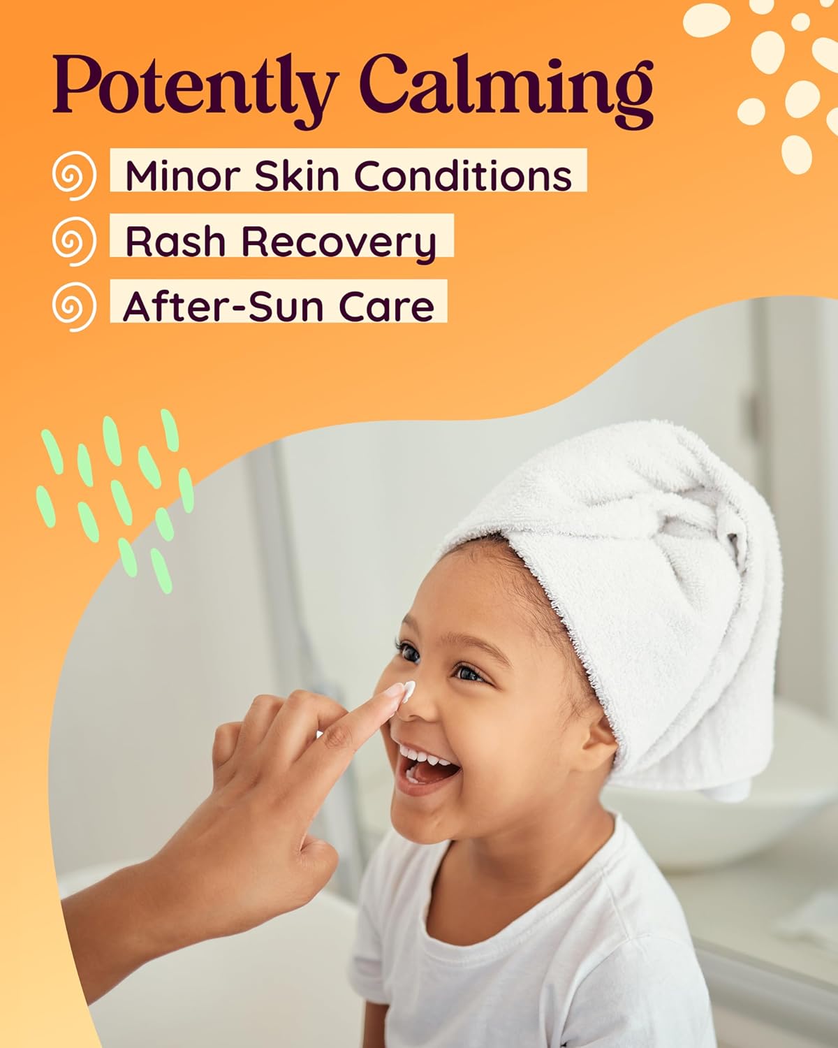 Calendula Cream with Organic Aloe Vera - Baby Calendula Cream for Face and Body - Healing After Sun Kids Lotion for Sunburn Relief and Soothing Minor Skin Conditions (Light Citrus Vanilla)