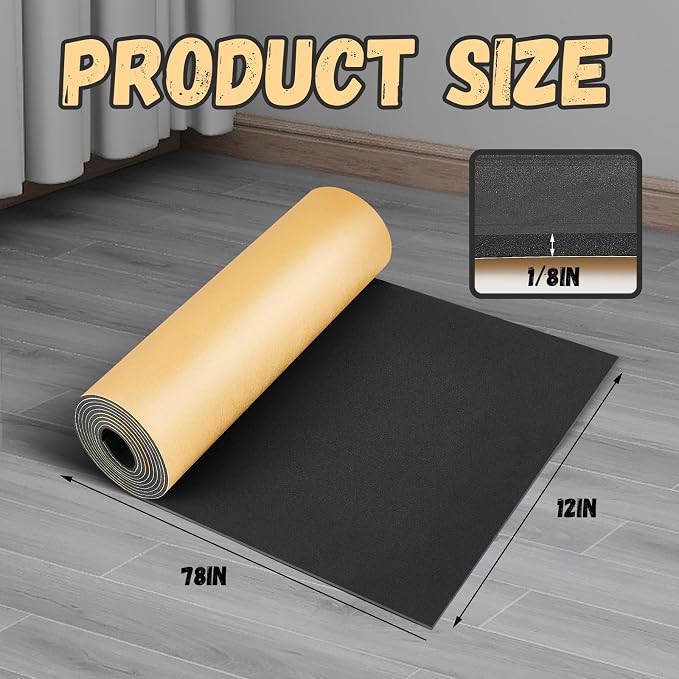 Pangda 1 Piece 78 x 12 x 1/8 Inch Extra Large Marine Foam Roll Closed Cell