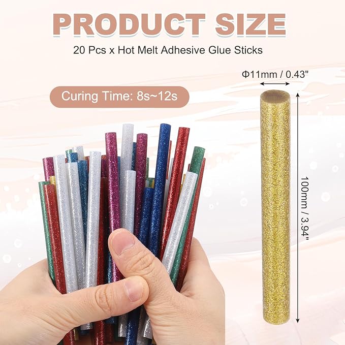 PATIKIL Hot Glue Sticks for Glue Gun