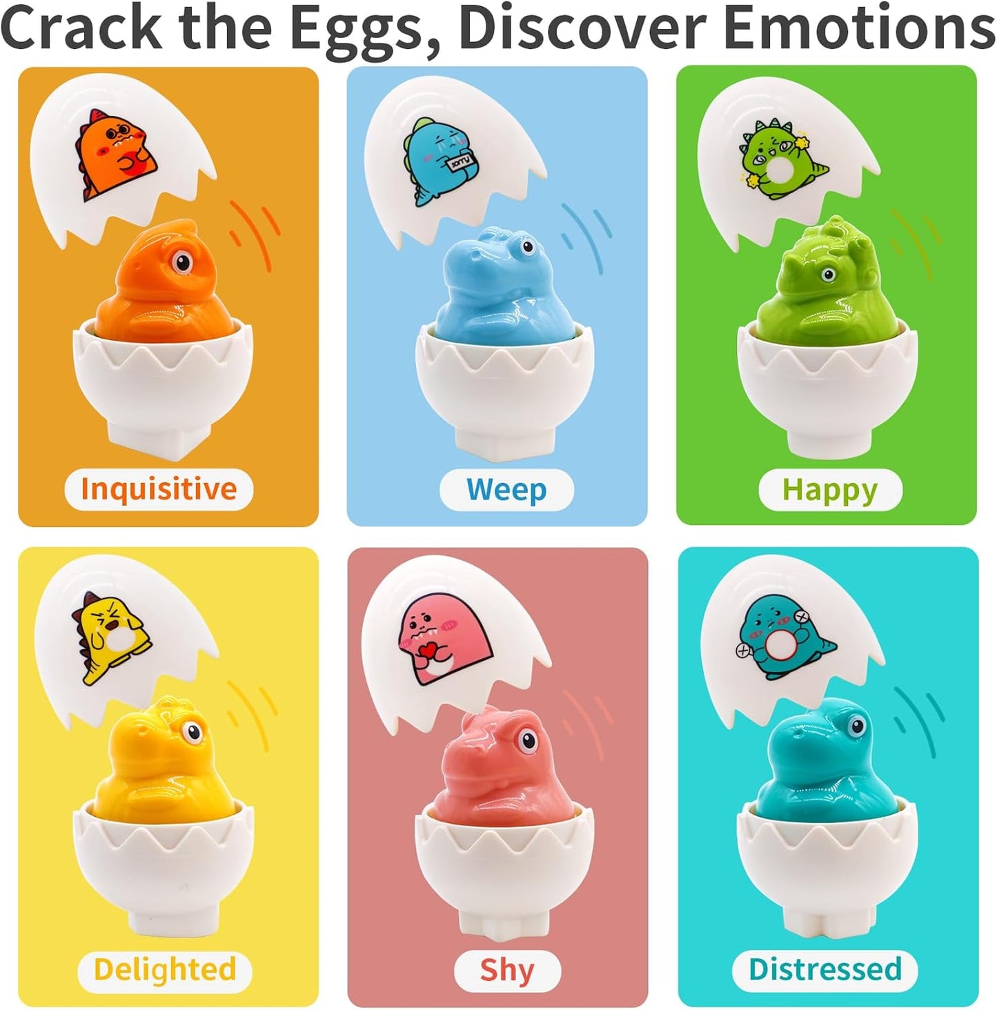 Dinosaur Egg Toys for Toddlers 1-3, Dino Matching Eggs Color Sorting Sensory Educational Learning Fine Motor Skills Shape Sorter Baby Puzzle Travel Game Montessori 1st Birthday Gifts Boy Kid