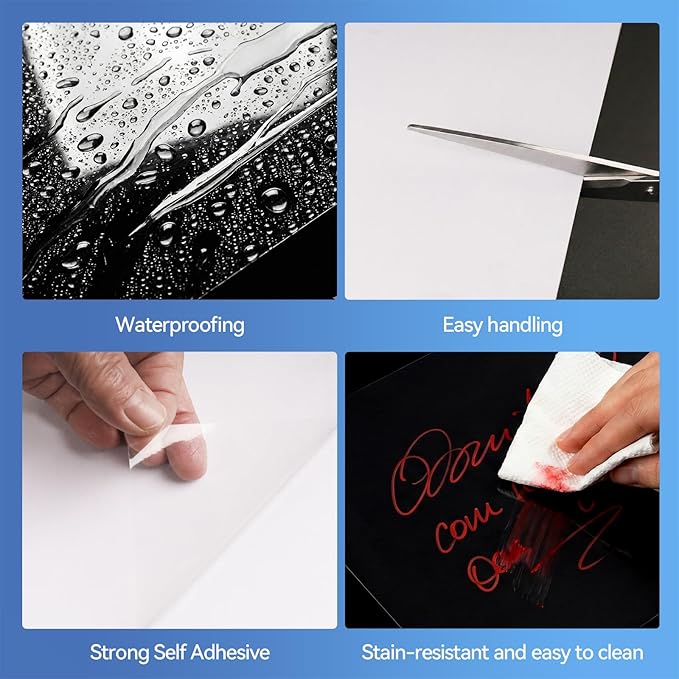 36 Sheets Transparent Laminate Sheets Self Adhesive Laminating Sheets | 8.5x11