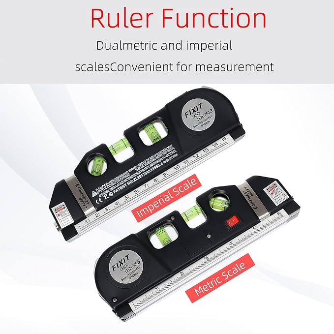 Laser Level Line Tool, Standard Cross Line Laser Leveler Beam Kit |
