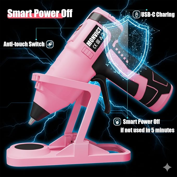 MONVICT Cordless Hot Glue Gun