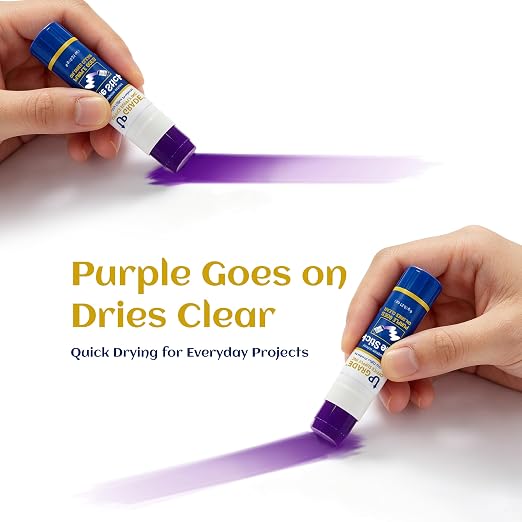 Upgrade Office Supply Glue Sticks, Washable Non Toxic,