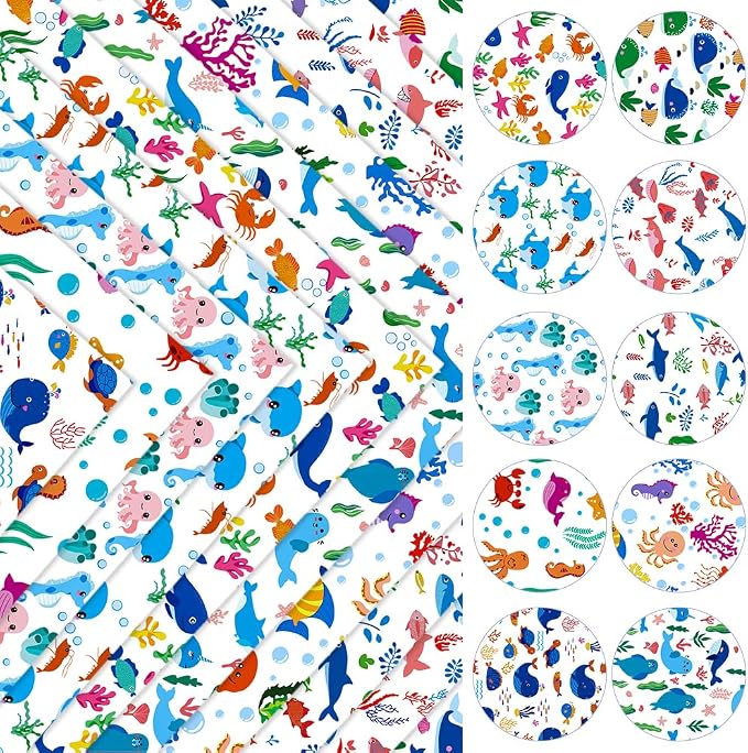 ONEART | 10 Pieces Clear PVC Vinyl Sheets, A4 Size See Through Waterproof Vinyl