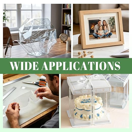 TKOnline 14 PCS Plexiglass Sheets, Invitations, Poster Frames Plastic Board