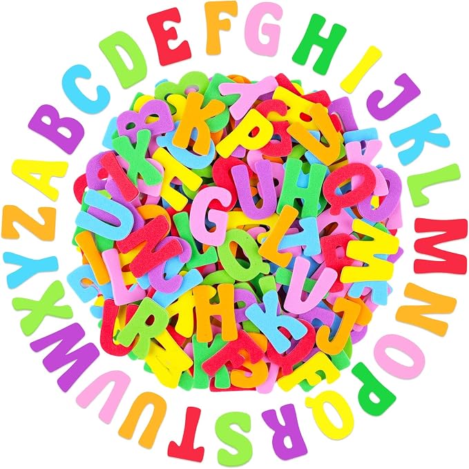 Letter Stickers, 3D Self-Adhesive Alphabet Stickers