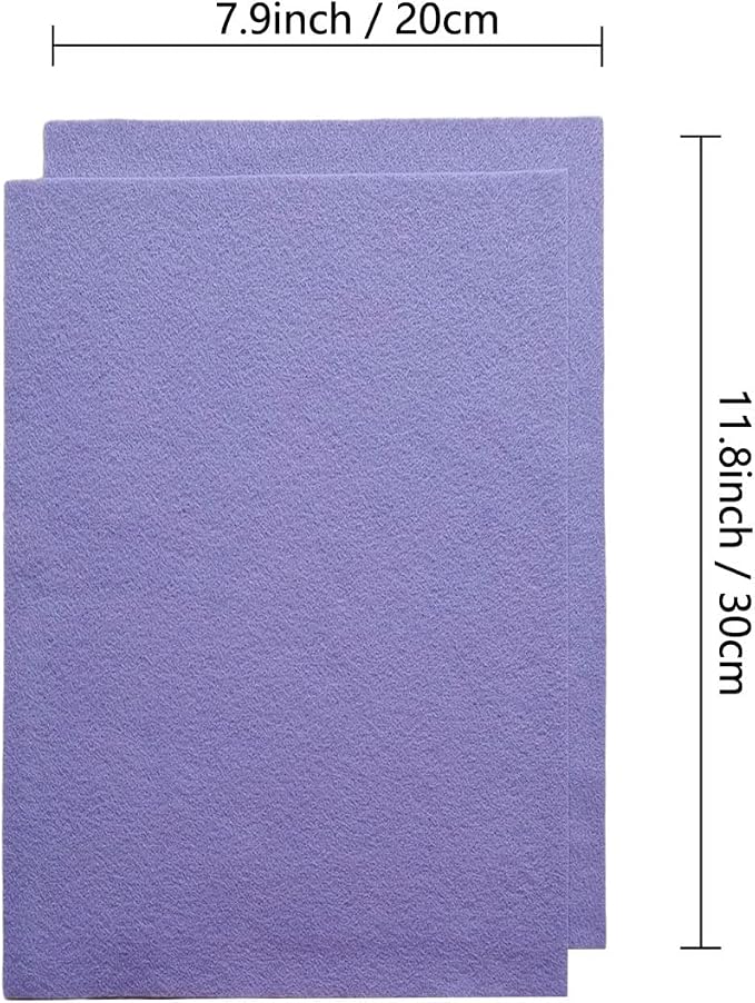 Jtnohx Color Felt, Soft Felt Sheets, 1.4mm Thick 8"x12" Handicraft Felt Fabrics