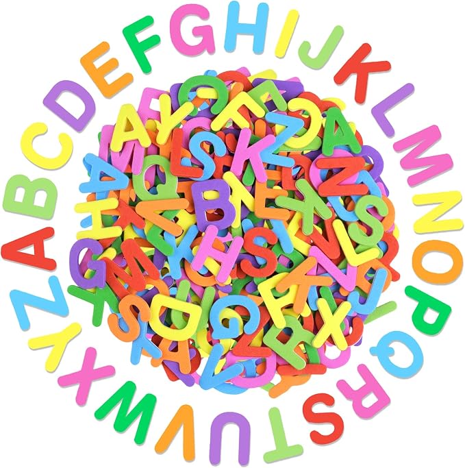 656 Pcs Foam Letter Stickers, Self-Adhesive EVA Alphabet Stickers Small 1 Inch