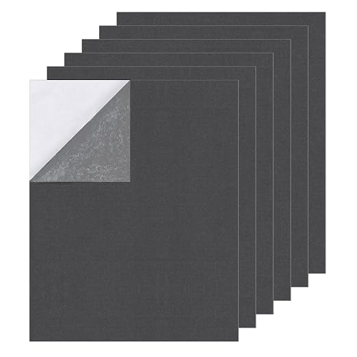 6PCS Large Self Adhesive Felt Sheet, 13.4"x10.8", 2mm Thick Stiff Felt Fabric