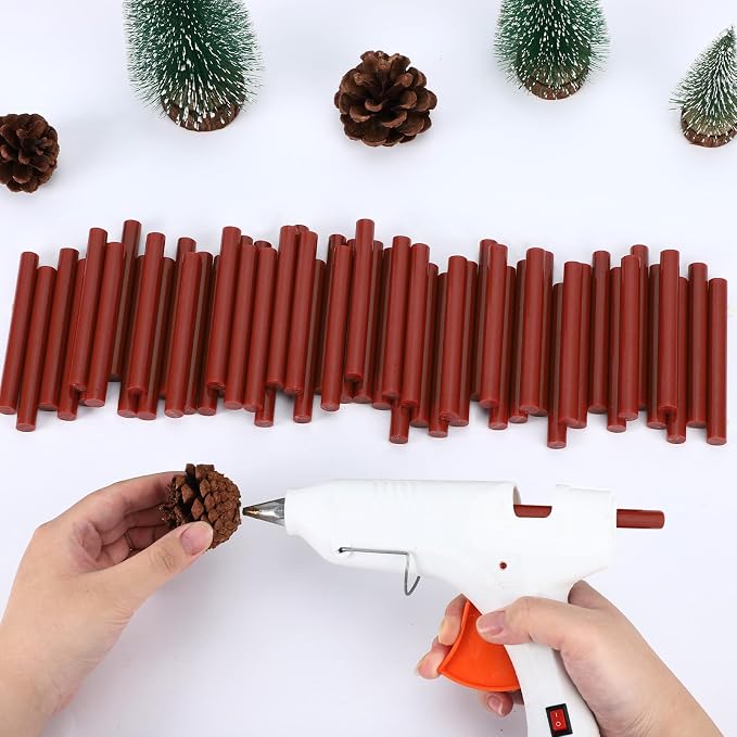 72 Pack Wine Red Hot Glue Sticks Bulk