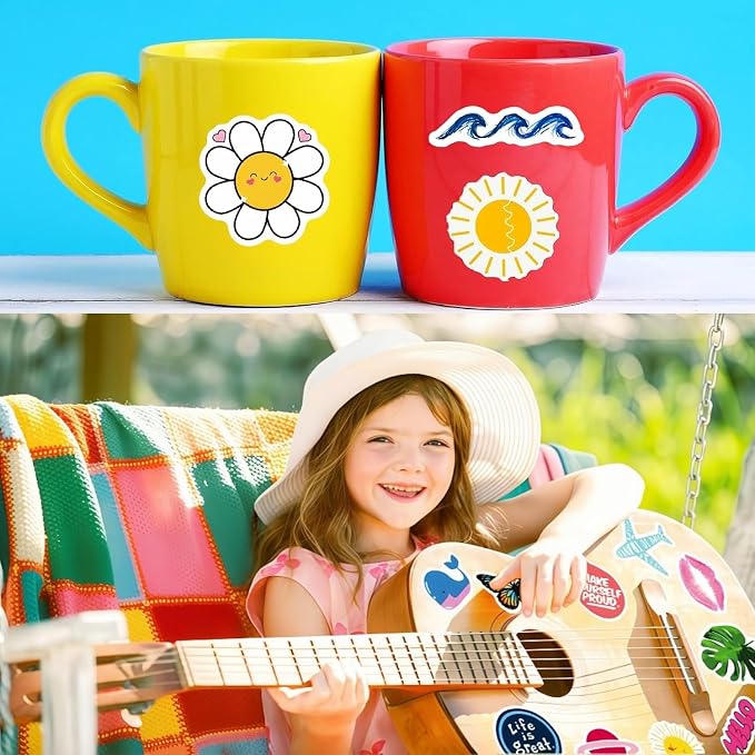 300Pcs Waterproof Vinyl Water Bottle Stickers