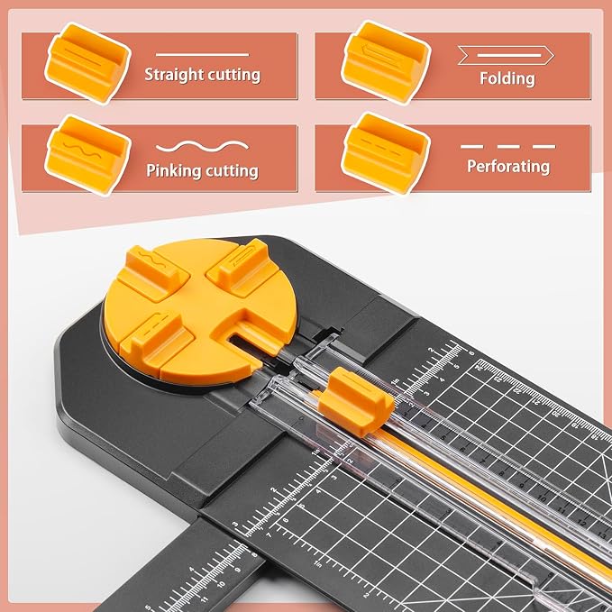 Worklion Scrapbooking Cutting Tool: Paper Cutter 4 in 1
