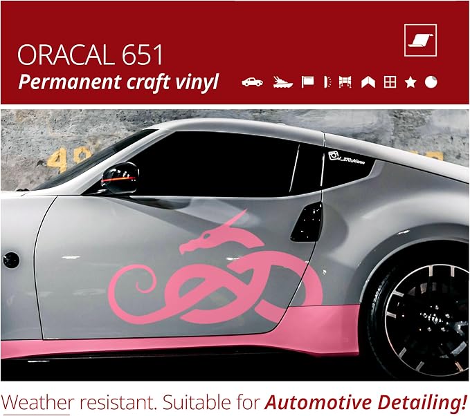 ORACAL 651 Matte Soft Pink Permanent Vinyl Tape Roll – Premium Adhesive Film