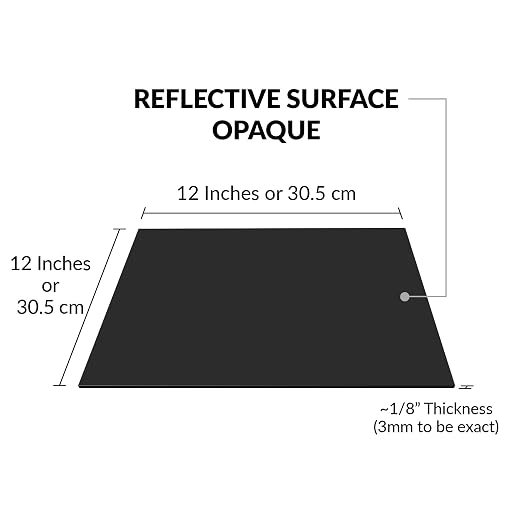 SimbaLux Acrylic Sheet Black Opaque Cast 12” x 12” 1/8” Thick, 2 Pack | Square