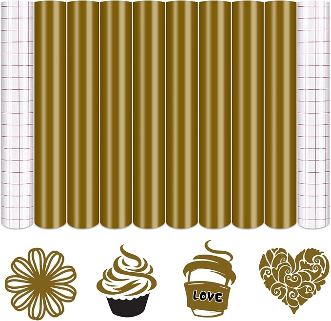 Tintnut Skin Tone Permanent Vinyl 8 Sheets 12x10in Tan Adhesive Vinyl | Solid