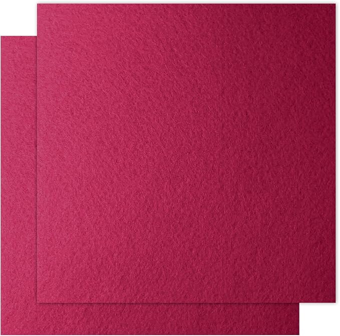12" x 12" Felt Fabric Sheets for Crafts, Squares Felt Fabric Sheets, 1mm Thick
