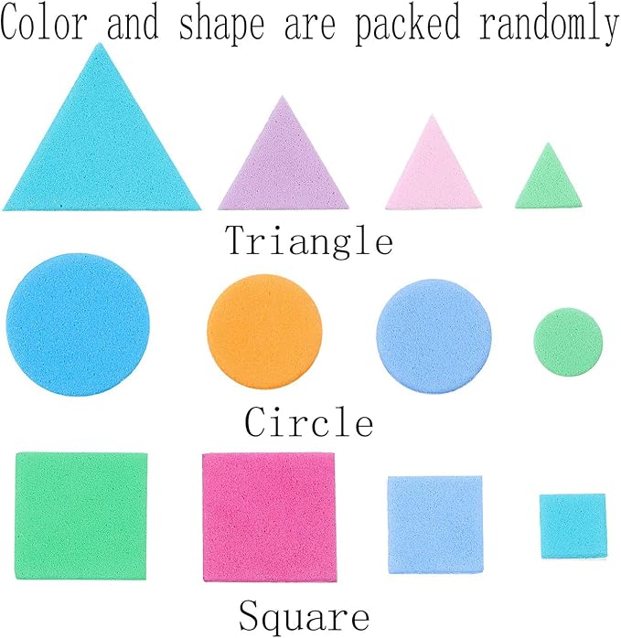 Sumind 1000 Pieces Foam Shape Stickers Self Adhesive Felt Shape