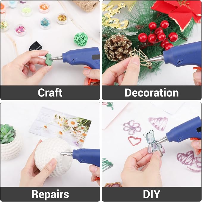 Gartful 120pcs Hot Glue Gun Wax Sticks, Hot Glue Mini Sticks 0.28" x 3.9"