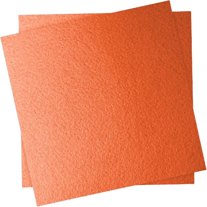 12" x 12" Felt Fabric Sheets for Crafts, 1mm Thick, Squares Felt Paper for