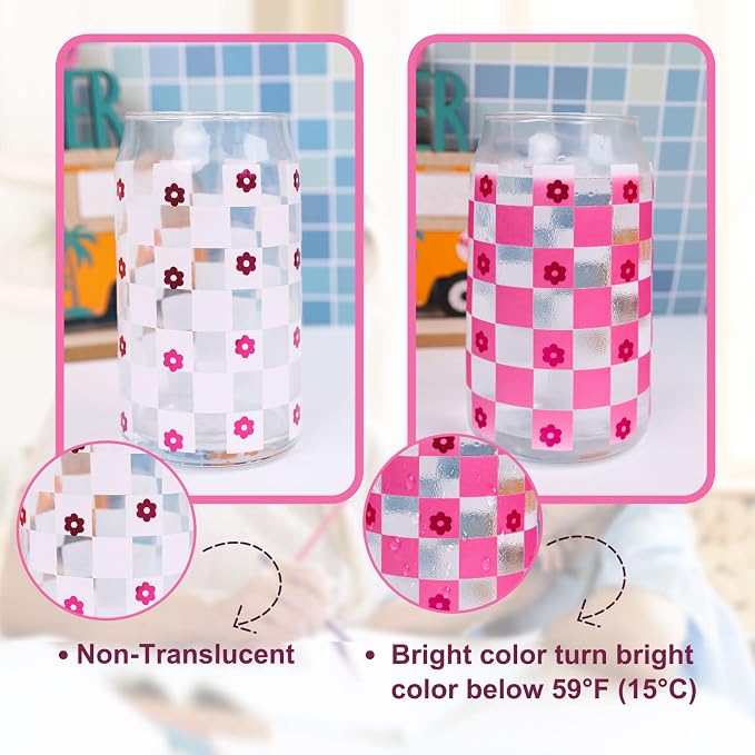 TECKWRAP Color Changing Vinyl Permanent Adhesive Vinyl 10 Colors/Pack Cold