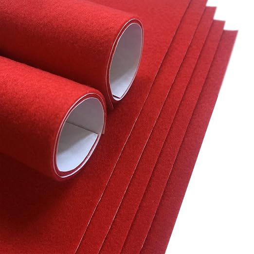 Jtnohx Self Adhesive Felt Sheets, 12 Pieces Felt Fabric